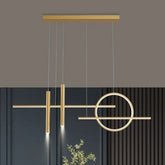 Lampadario moderno tavolo design elegante con anello - clowasit.com